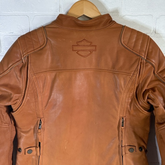 Harley Davidson Pursuit Triple Vent System 100% Leather Jacket Size Small NWT - Picture 12 of 17